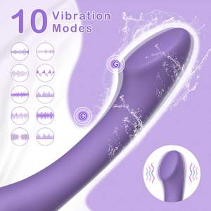 Vibratore Punto G Design Ergonomico Curvo 10 Modalità di Vibrazione Impermeabile Silicone Morbido Batteria ai Polimeri di Litio Clitorideo Anale - Product Image 2