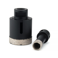 Ensemble de forets diamantés à brasage sous vide ZHUOSHI pour granit, porcelaine, quartz et plus - 62 mm de longueur