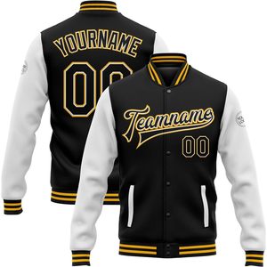 Veste à manches en cuir pour hommes personnalisés manteaux unisexes Letterman de baseball personnalisés avec nom cousu numéro taille XS - Product Image 2