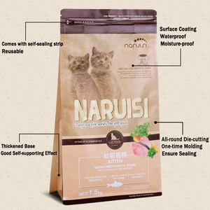 Personnaliser l'impression refermable fond plat 8 côté joint feuille <span class=keywords><strong>chien</strong></span> chat traiter collation <span class=keywords><strong>pochette</strong></span> emballage en plastique sac de nourriture <span class=keywords><strong>pour</strong></span> animaux de compagnie 15kg - Product Image 3