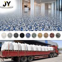 Flocons de sol époxy couleur unie pour système de revêtement décoratif uniforme, finition cohérente, 1/4 pouce, export en vrac direct usine