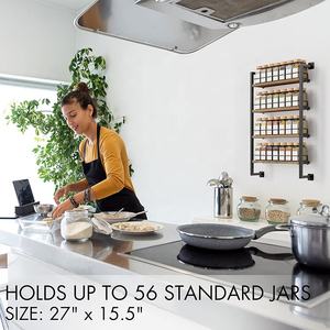 Portaspezie a parete salvaspazio facile da installare Organizer moderno appendiabiti - Product Image 6