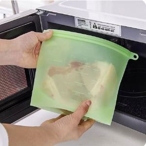 Bpa Free Leak Proof Resealable Snack <b>Bags</b> Container Silicone Ziplock Stand up Pouch <b>Bag</b> for Food Storage Custom Logo - Product Image 4