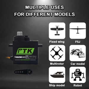 PTK 7462W MG 9g Servo impermeabile con ingranaggi in metallo-Robot-ala fissa-Servo digitale 180 ° - Product Image 5