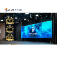 Panel Layar LED Video Wall Lengkung untuk Latar Panggung 6M X 4M, P2.9 P3.91 4K HDR10+, Acara Pernikahan, Layar LED Luar Ruangan