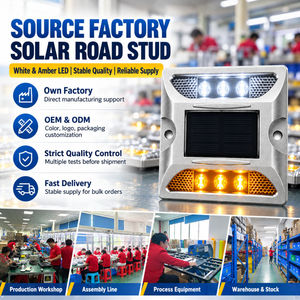 Municipal Project Solar Road Stud for Parking Lot Driveway Sidewalk Pedestrian Crossing Residential Area Bike Lane Speed Bump - Product Image 1