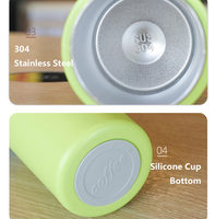 Termo Infantil Personalizado al por Mayor para la Escuela, Vaso de Viaje de Acero Inoxidable de 12 oz con Tapa Antiderrames y Pajita Flexible