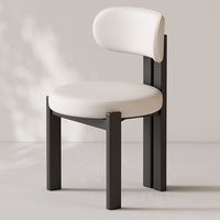 Chaises de salle à manger nordiques modernes style crème minimaliste, best-sellers, en bois massif, pour la maison, la salle à manger, la cafétéria