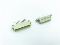 Connecteur Européen 2*10P 220 DIN 41612, 2 Rangées (AB), Femelle Droit, Mâle Coudé Droit