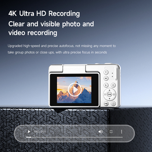 Appareil photo numérique 64MP avec zoom 16X, 4K HD, OTG, AF, étanche/antichoc, écran LCD 2,4 pouces rotatif à 180°, flash LED, capture de sourire, batterie rechargeable - Product Image 3