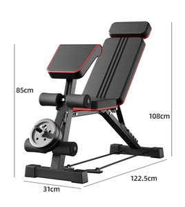 Banc de musculation pliable multifonctionnel réglable en métal pour la remise en forme en intérieur avec <span class=keywords><strong>support</strong></span> pour <span class=keywords><strong>haltères</strong></span> et barres - Product Image 2