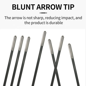 Trẻ Em Của 6Mm Sợi Thủy Tinh Bắn Cung Mũi Tên Cho Recurve Bow Kính An Toàn Mục Tiêu Ngoài Trời Chụp Người Mới Bắt Đầu Thép Điểm 74Cm - Product Image 2