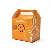 Boîte alimentaire personnalisée avec poignée, boîte à emporter personnalisée pour hamburgers, repas, poulet frit, gâteaux