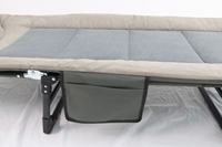 Lit de camping simple réglable YIXUN, confortable, avec cadre métallique moderne, portable, pliable, pour l'extérieur, multi-usages, plage, campings
