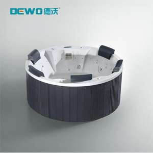 Nuevo <span class=keywords><strong>Jacuzzi</strong></span> Redondo para Exterior de 182*182*76CM, <span class=keywords><strong>SPA</strong></span> de Masaje para 2-4 Personas, Deportes Acuáticos, Bañera de Hidromasaje para Exterior EE940 - Product Image 1