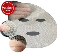 Masque en tissu OEM/ODM coréen au collagène et peptides de platine – Masque crème pour soins du visage ciblés et hydratants