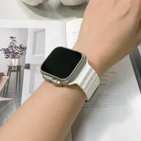 Tali Jam Tangan Silikon untuk Smart Watch 49mm 45mm 40mm 44mm 41mm Gelang Olahraga Bergaris