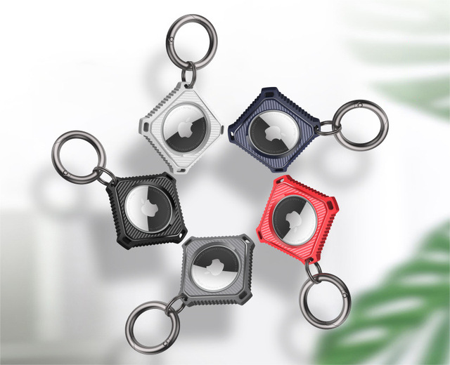 Waterproof Case for Airtag, Air Tag Keychain Holder for  AirTag Protective Case with Keyring for Luggage Backpack