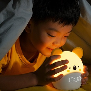 Cute Duck Digital Alarm <b>Clock</b> Night Light USB Rechargeable Desk Table <b>Clock</b> for Bedroom Living Room - Product Image 2