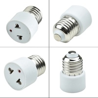 E27 blanc PP plastique Edison lumière support de lampe douille à vis adaptateur de sortie convertisseur