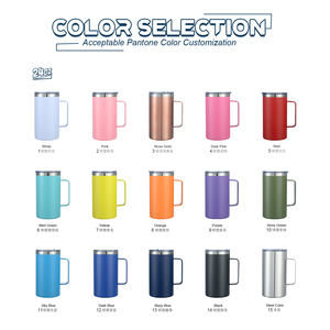 Özel toz kaplı <span class=keywords><strong>Tumbler</strong></span> paslanmaz çelik kullanımlık kamp kahve fincanı özel Logo ile sızdırmaz 24oz <span class=keywords><strong>Tumbler</strong></span> kolu - Product Image 6