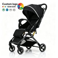 Poussette bébé haut de gamme réversible avec vue panoramique, modèle 58S, châssis en acier inoxydable, pliable, 4 roues, couleurs riches