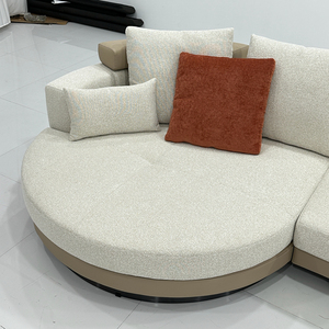 Hiện Đại Tối Giản Góc Sofa Đặt Đồ Nội Thất Phòng Khách Biệt Thự Sang Trọng Lớn Cắt Sofa Da U Hình Dạng Modular Vải Sofa - Product Image 6