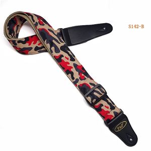 Preço de fábrica, cinto de ombro camuflado de algodão ajustável para guitarra elétrica, peças para guitarra elétrica acústica - Product Image 3
