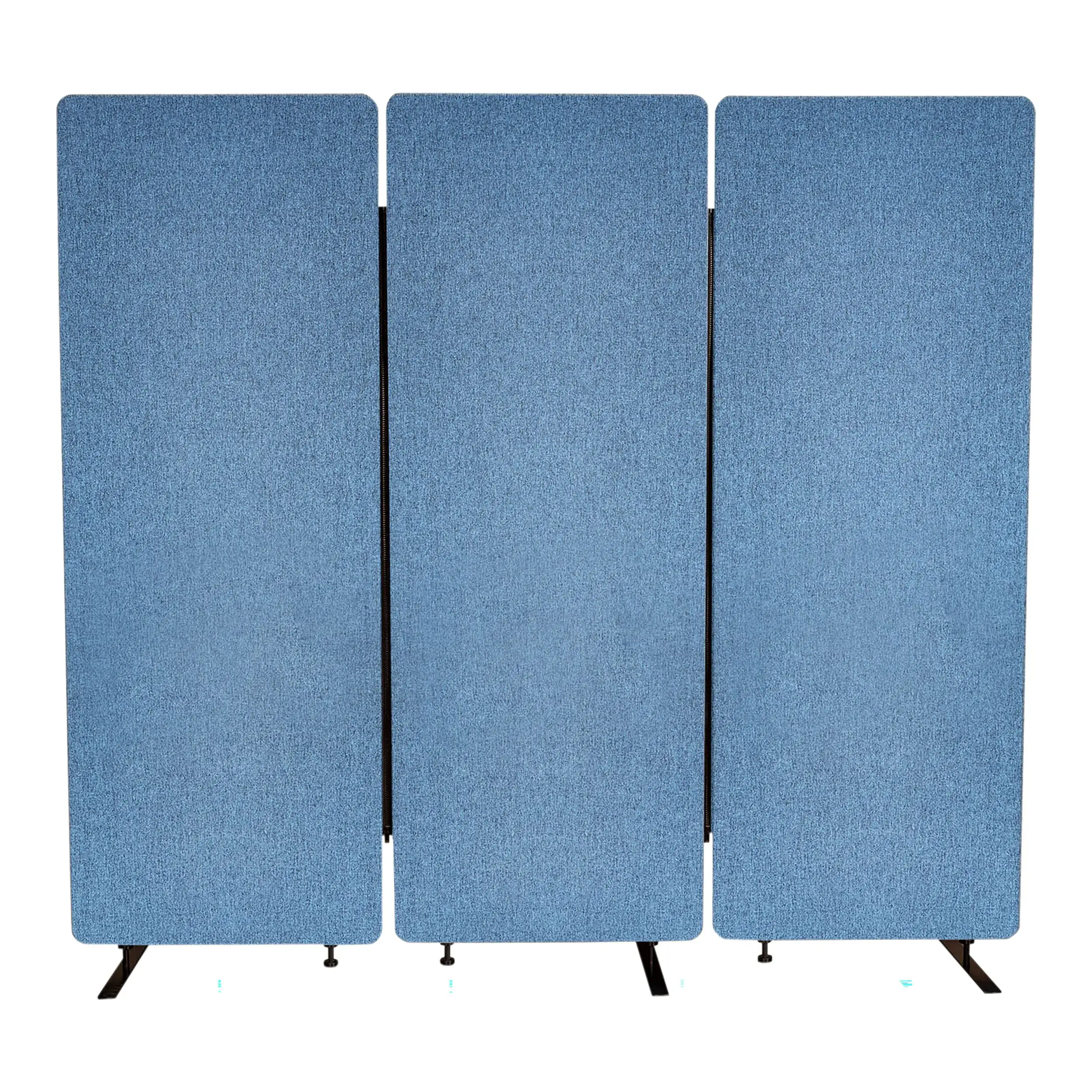 Workstation acoustic Office Furniture Portable Office Folding Screen Sliding Panels Room Divider Free Standing Partition