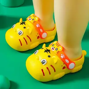 Summer Baby New Style Cartoon tiger Children Garden Shoes Girls Cute Slides Slippers Sandals For Kids Clogs