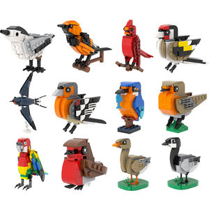 Juego de Bloques de Construcción para Niños, Juguete de Montar, Oriole Cardina, Jilguero, Golondrina, Kingfisher, Paridae - Product Image 1
