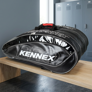 Bolsa para Raquetas de Tenis Shadow PROKENEX (Negro/Gris, Nailon y PU/Lona, Impermeable, para hasta 12 Raquetas, 03 Compartimentos) - Product Image 2