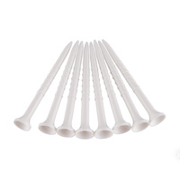 Tee de golf en plastique personnalisé avec échelle gravée, durable et coloré