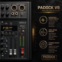 PADOCK Console de mixage numérique professionnelle 12 canaux - 99 effets DSP avec Bluetooth - MX-1202