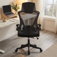 Chaise de bureau ergonomique moderne anti-fatigue en maille – Extensible, empilable, améliore la posture, construction en nylon pour la maison, le bureau et l'atelier