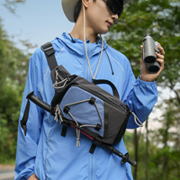 Sac bandoulière unisexe multicolore en nylon imperméable, grande capacité, sac de cyclisme fonctionnel, sac à bandoulière décontracté et tendance