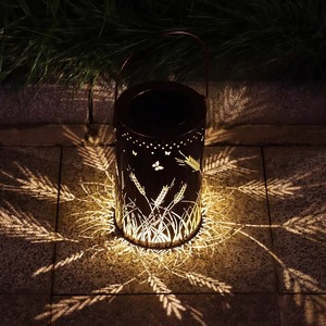 Lampe solaire artisanale en <span class=keywords><strong>fer</strong></span> <span class=keywords><strong>forgé</strong></span> pour jardin, à <span class=keywords><strong>d</strong></span>étection de lumière, motif floral, pour cour, éclairage <span class=keywords><strong>d</strong></span>écoratif, protection IP65 - Product Image 3