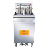 EAGLE-Friteuse à gaz commerciale à 5 brûleurs, machine à frire pour poulet, pour pizza, pain et restaurant, certifiée ETL, fabriquée en Chine, 35L
