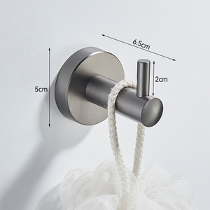 Porte-serviettes moderne et épuré en nickel électrolytique avec étagère double pour salle de bain d'hôtel - Product Image 6