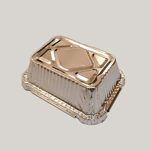 Feuille d'étain en aluminium jetable cuisson Muffin tasse boulangeries four à rôtir plats carrés moules à <span class=keywords><strong>tarte</strong></span> plateaux en métal gâteau utilisation alimentaire - Product Image 4