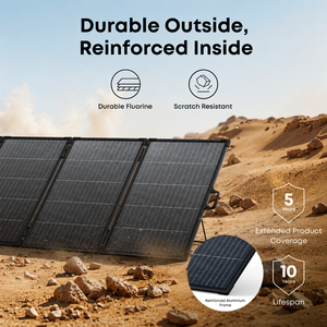 Chargeur solaire portable ultra-léger 22 lb Anker SOLIX PS400 Panneau bifacial 400W pliable IP68 résistant à l'eau pour camping-car - Product Image 5