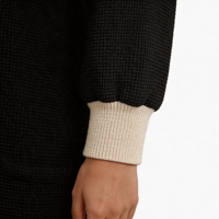 Robe en tricot pour femme, col demi-zip, style décontracté ample, tissu respirant, toutes saisons, manches longues avec poches, vente en gros OEM