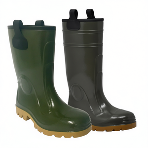 Botas de Seguridad TTAKE Verdes de PVC con Suela de Goma para Protección Laboral - Product Image 2