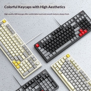 Clavier de jeu filaire <span class=keywords><strong>T50</strong></span>, éclairage RGB, interrupteurs bleus, bouton personnalisable, mécanique, remplaçable à chaud, pour ordinateur de bureau - Product Image 4
