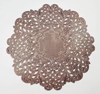 Tapis de table nordique irrégulier creux 100% polyester écologique Vaisselle de table occidentale