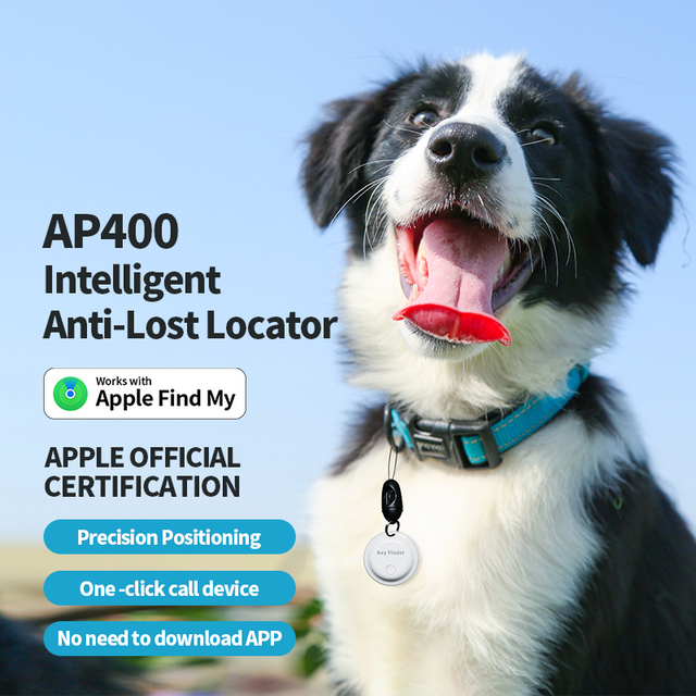 MFI Certified Mini Anti-Lost Locator GPS Tracker App Control for IOS Keychain Pet Bag Vehicle Logistics Children Elderly