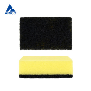 Éponge noire rectangulaire Amigo pour le nettoyage de la cuisine, bloc de nettoyage, éponge à vaisselle - Product Image 3
