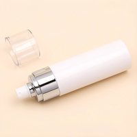Flacon pulvérisateur en PET de 120 ml en forme de cylindre, surface givrée, impression sérigraphique, pour lotion, toner, sérum de soin du visage