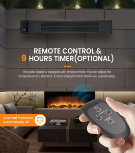 Moder 1800W Điện y tế hồng ngoại sưởi ấm Bảng điều khiển nóng với điều khiển - Product Image 4