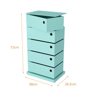 Armoire à outils multi-usages à 5 tiroirs, tiroirs rotatifs, organiseurs <span class=keywords><strong>de</strong></span> tiroirs - Product Image 3